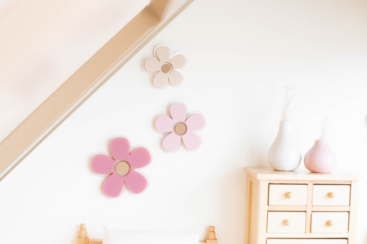 Butterflies + Flowers Wall Decor | Dusty Rose + Pink + Cream