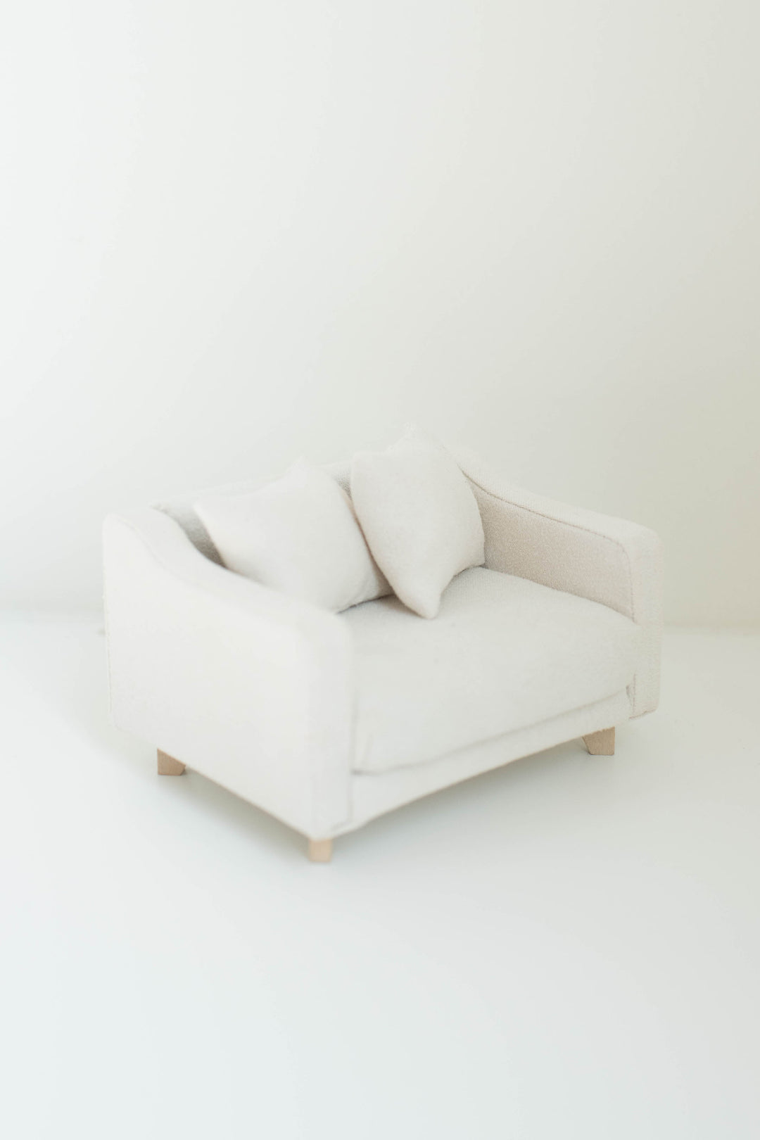 Adelaide Scoop Arm Accent Chair | Pearl White
