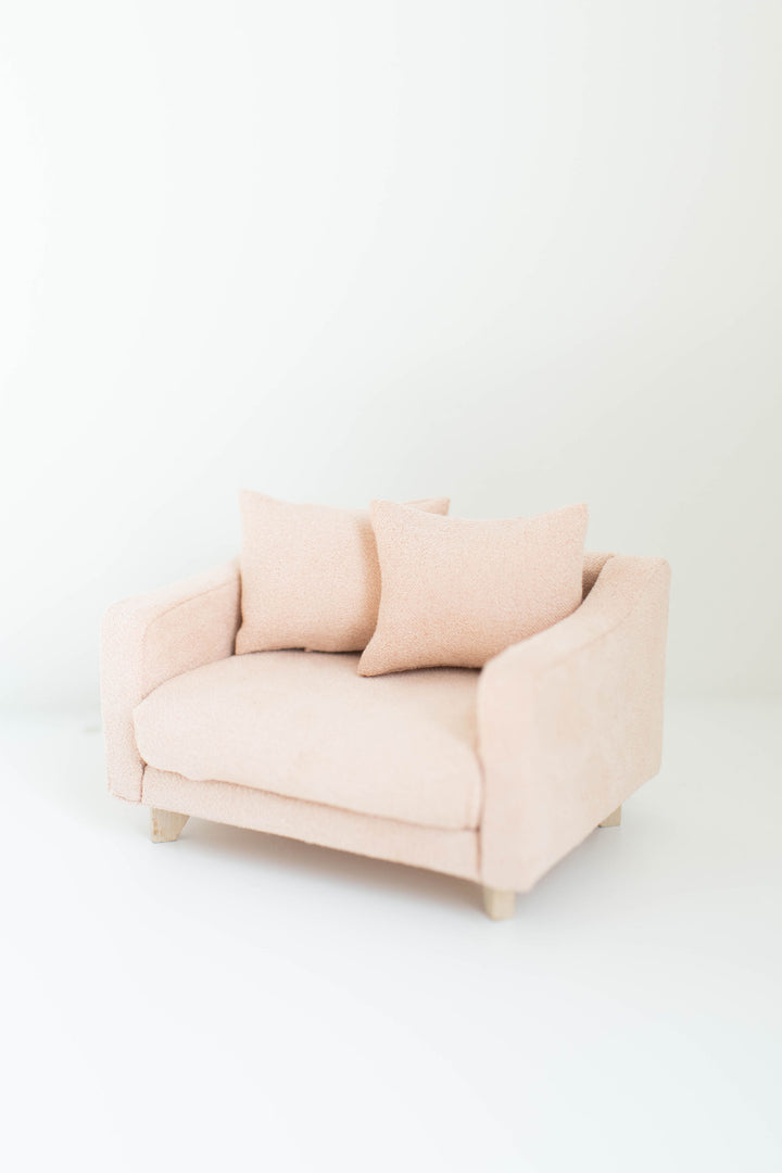Adelaide Scoop Arm Accent Chair | Barely Blush