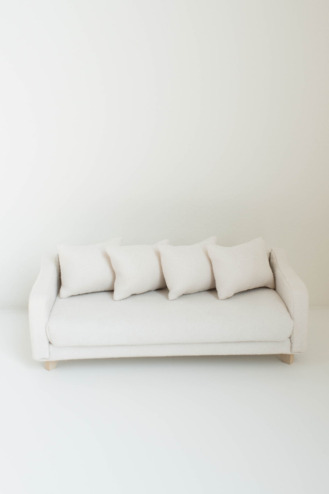 Adelaide Scoop Arm Sofa | Pearl White