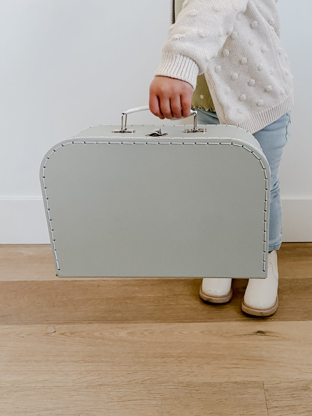 Large Suitcase Dollhouse Room | Gray