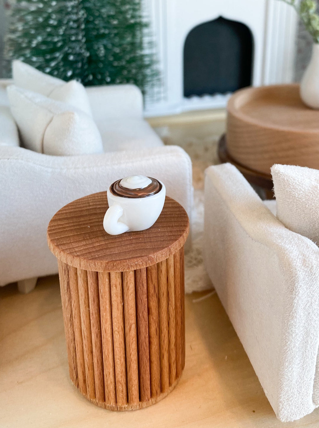 Fluted End Table