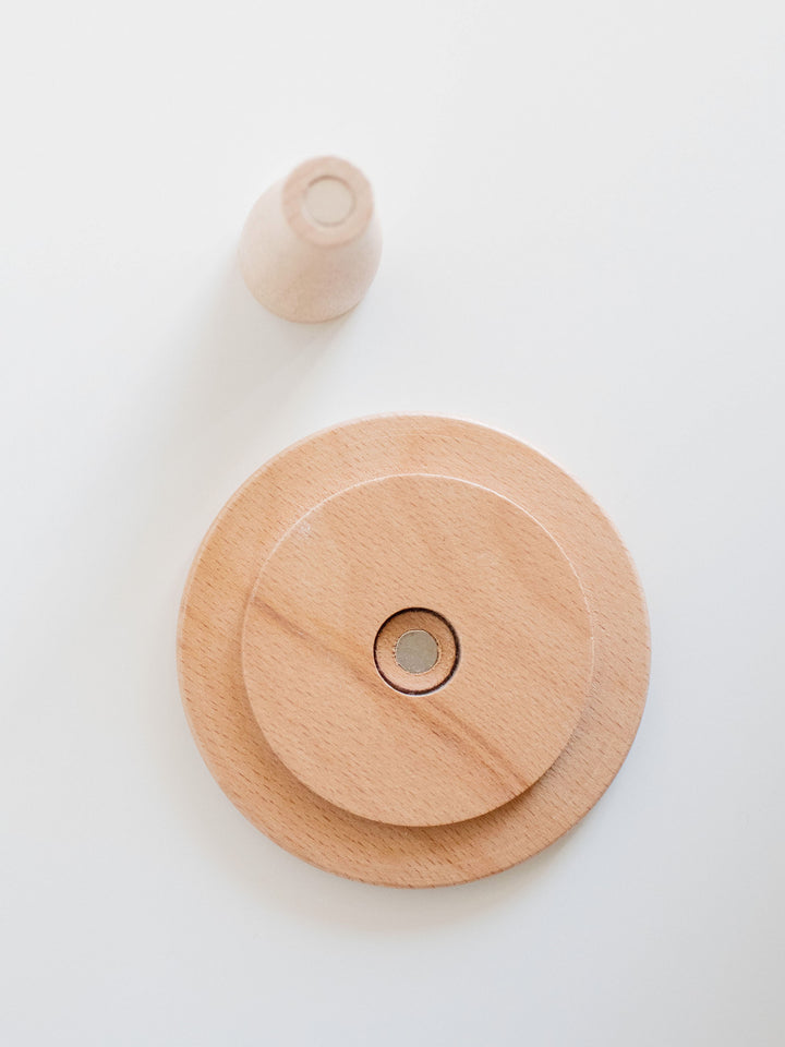 *FLAWED* Round Bistro Dining Table | Natural Wood