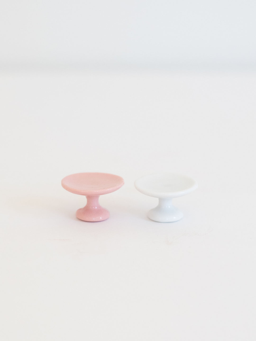 Ceramic Cake Stand Pedestal | Pink or White