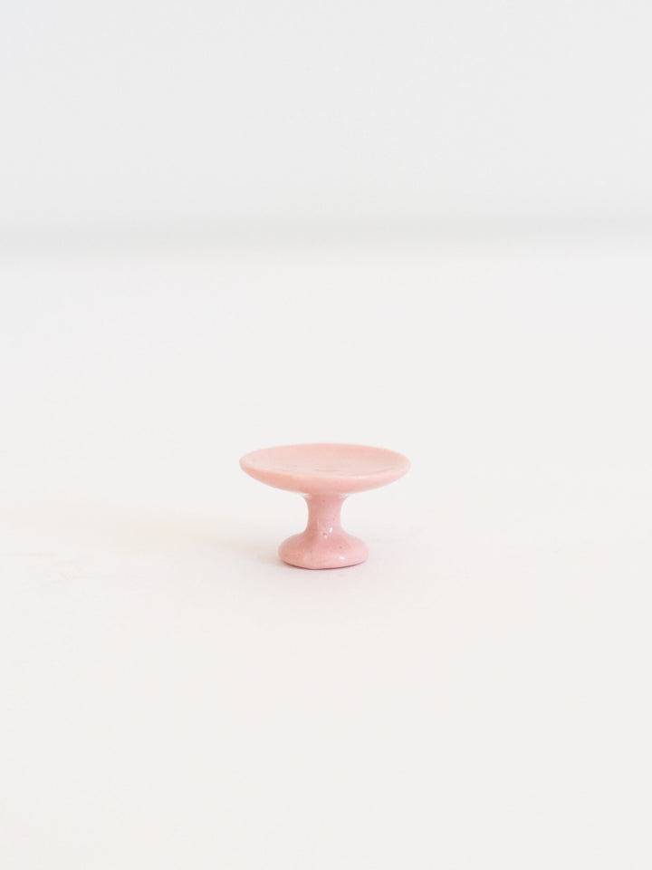 Ceramic Cake Stand Pedestal | Pink or White