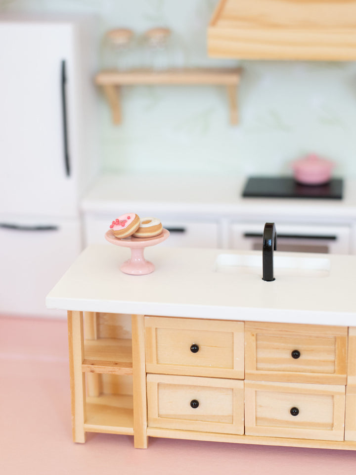 Ceramic Cake Stand Pedestal | Pink or White