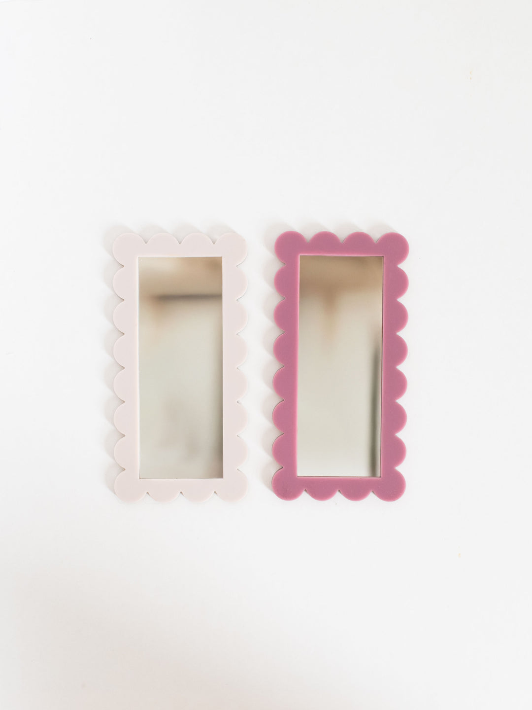 Scalloped Floor Mirror | Various Colors