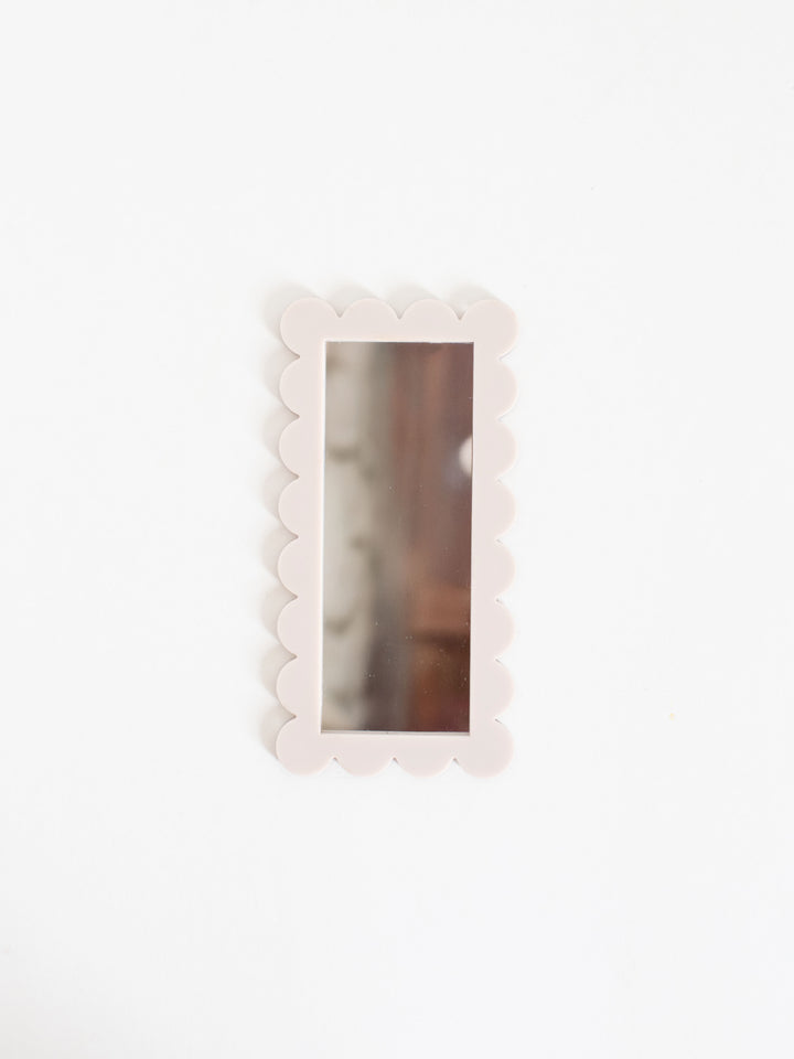 Scalloped Floor Mirror | Various Colors