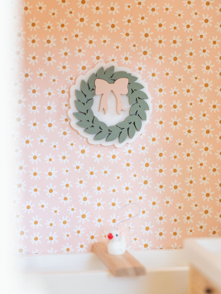 Acrylic Christmas Holiday Wreath | Fern & Blush