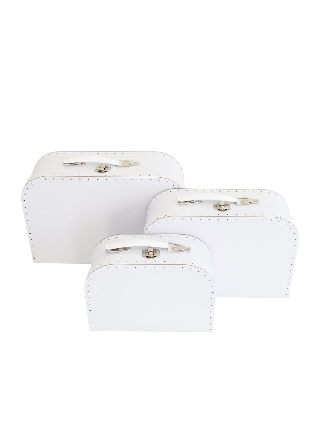 Large Suitcase Traveling Dollhouse Room | White