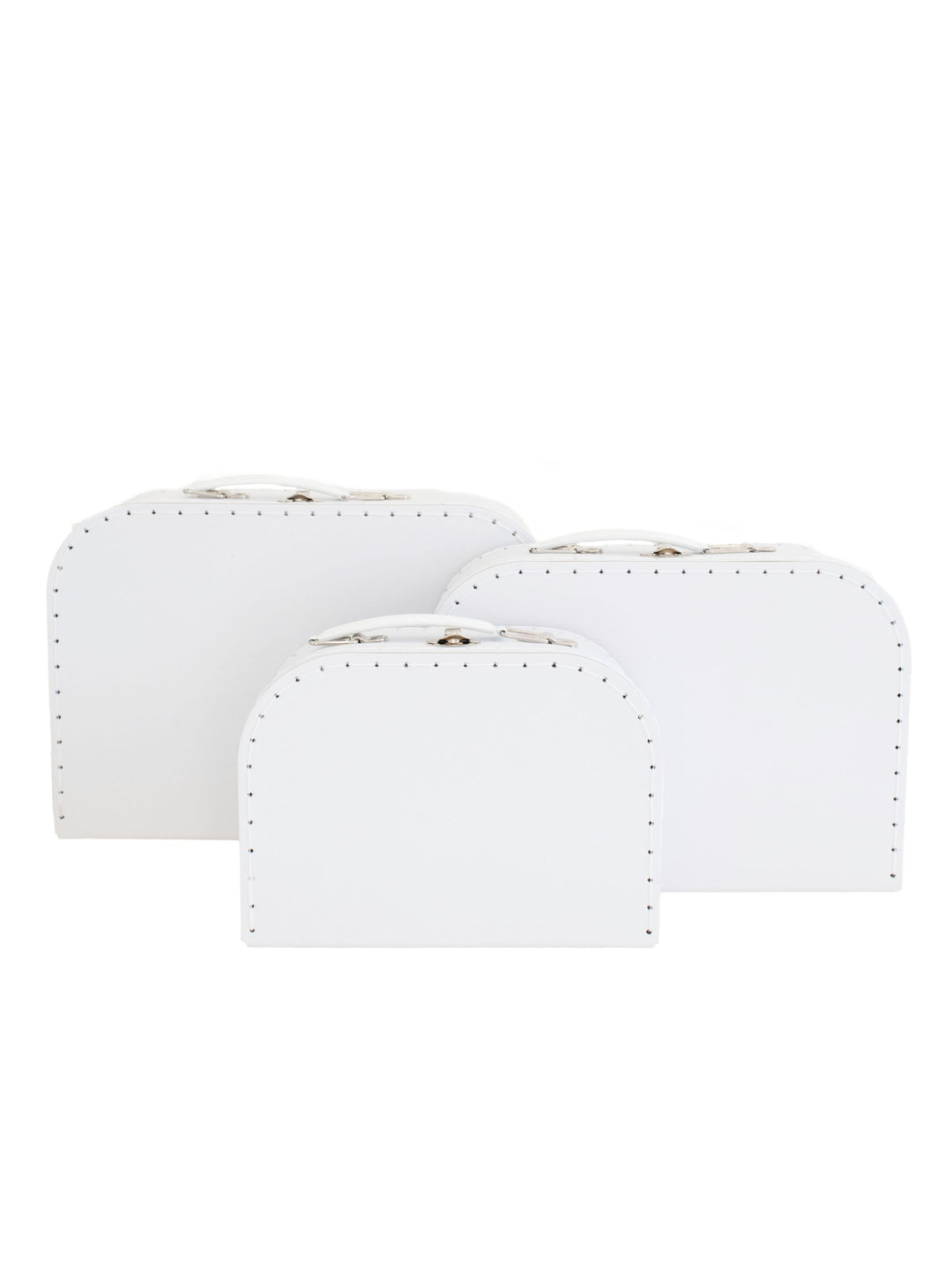 Small Suitcase Traveling Dollhouse Room | White