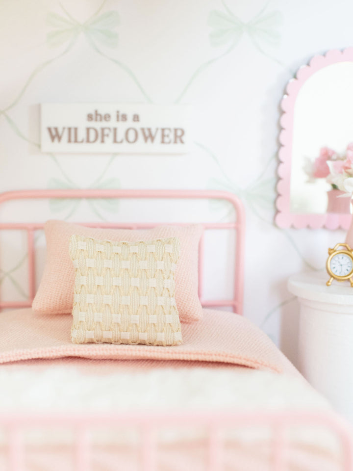 Ecru Loom Pillows | Dollhouse Miniature Accessories &amp; Decor