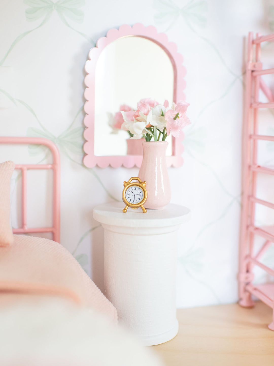Isla Drum End Table | Dollhouse Miniature Furniture