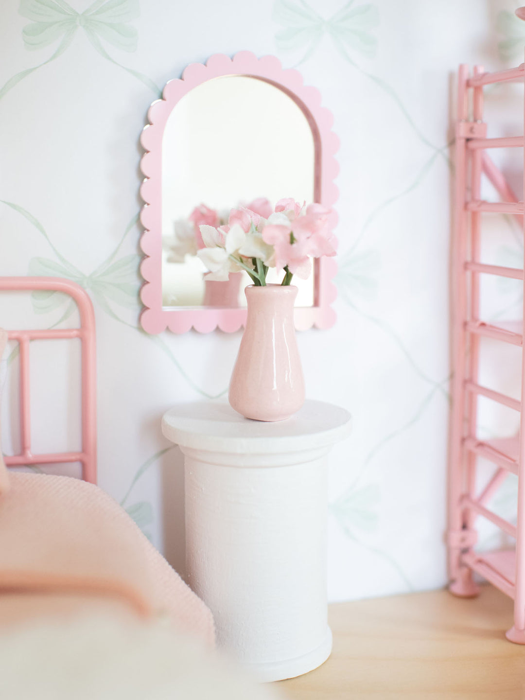 Petal PInk Mirror Collection | Dollhouse Miniature Wall Accessories &amp; Decor