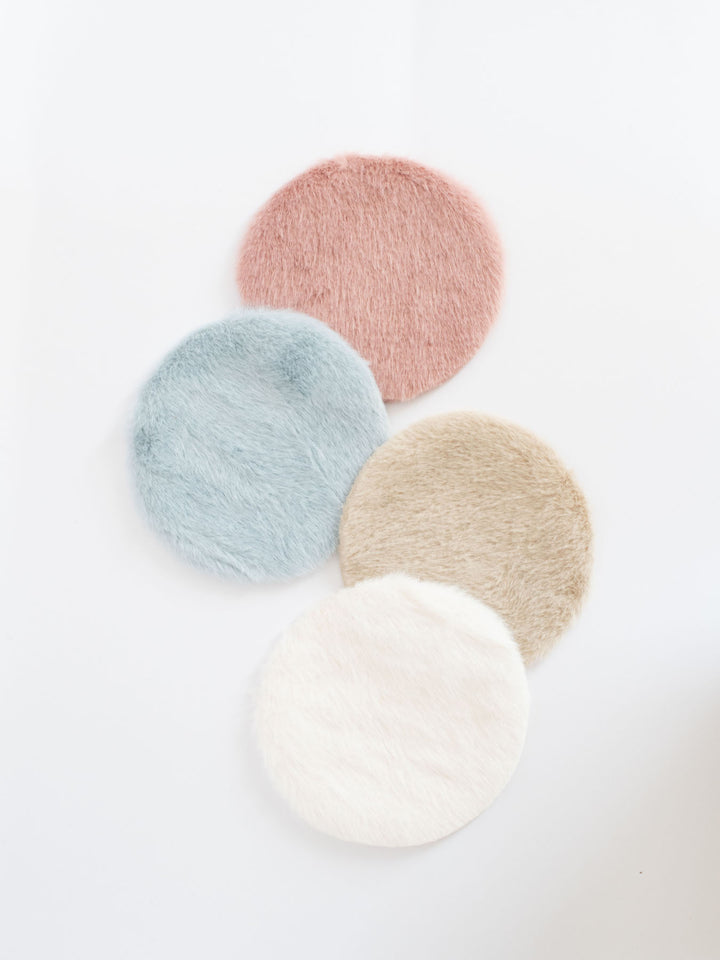 Luxe Plush Rugs | Pink, Blue, Oatmeal, &amp; White | Dollhouse Miniature Wall Accessories &amp; Decor