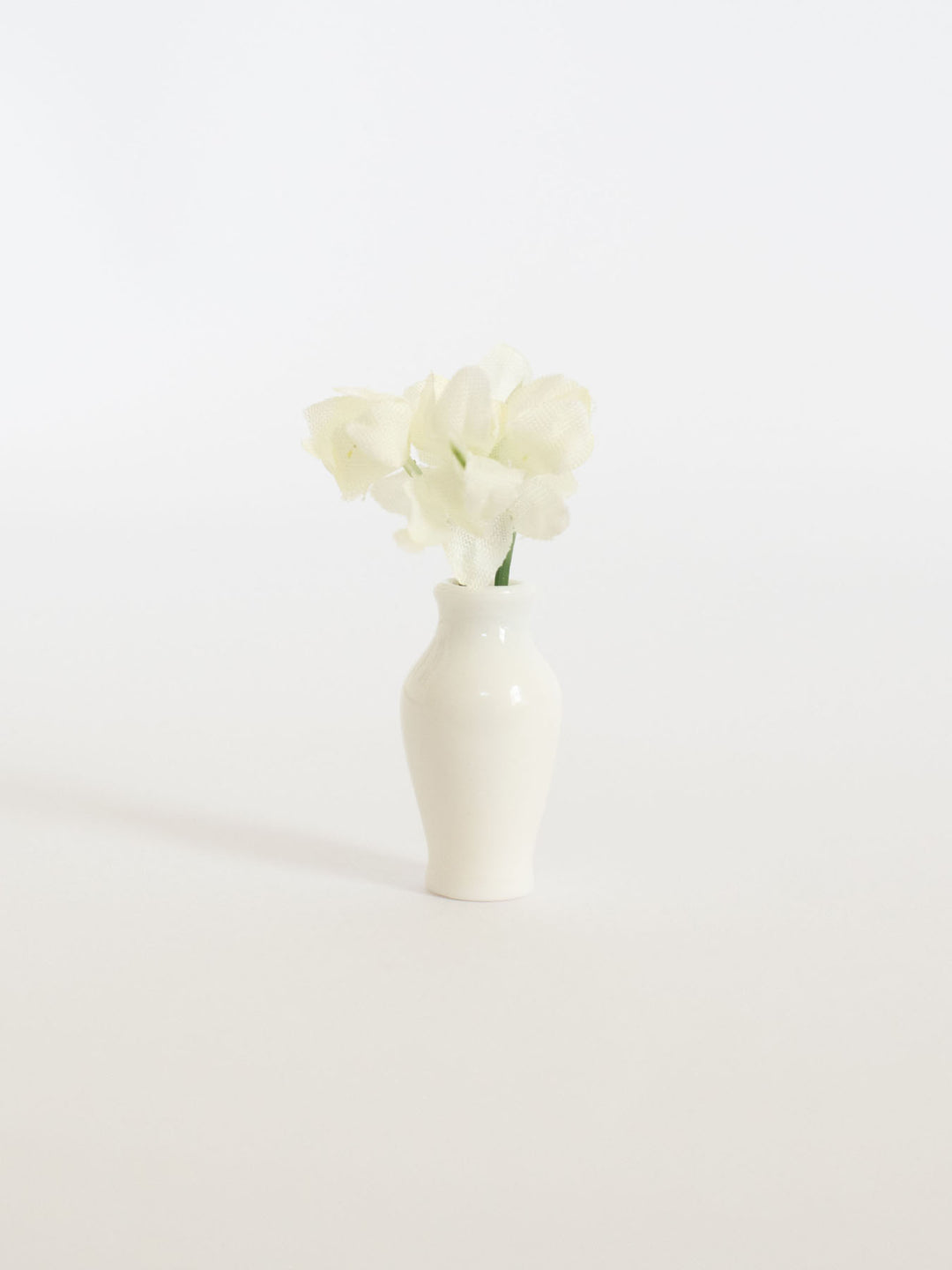 Bloom Vases with Flowers | Pink &amp; White | Dollhouse Miniature Accessories &amp; Decor
