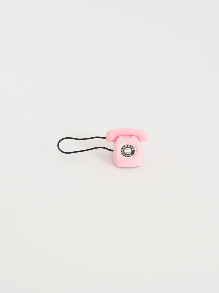 Tabletop Rotary Phone | Pink | Dollhouse Miniature Accessories &amp; Decor