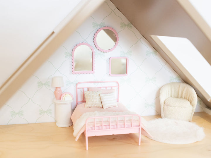 Petal PInk Mirror Collection | Dollhouse Miniature Wall Accessories &amp; Decor