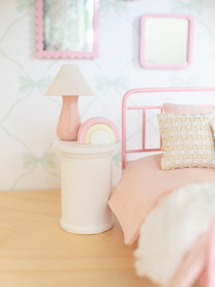 Isla Drum End Table | Dollhouse Miniature Furniture
