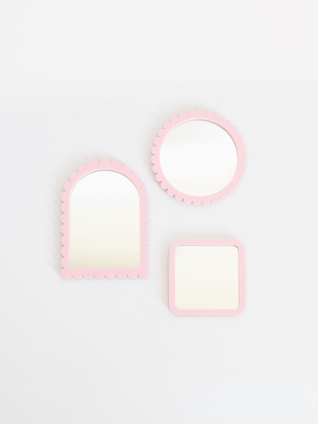 Petal PInk Mirror Collection | Dollhouse Miniature Wall Accessories &amp; Decor