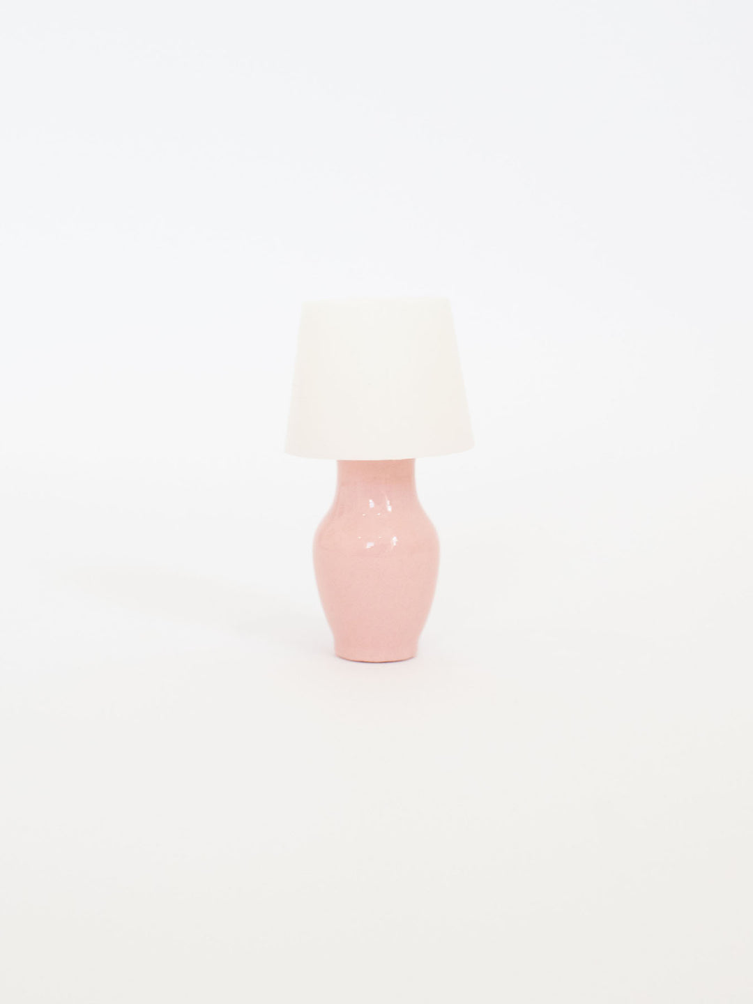 Pretty Pink Table Lamps | Dollhouse Miniature Wall Accessories &amp; Decor