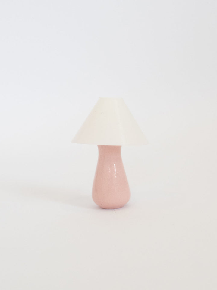 Pretty Pink Table Lamps | Dollhouse Miniature Wall Accessories &amp; Decor