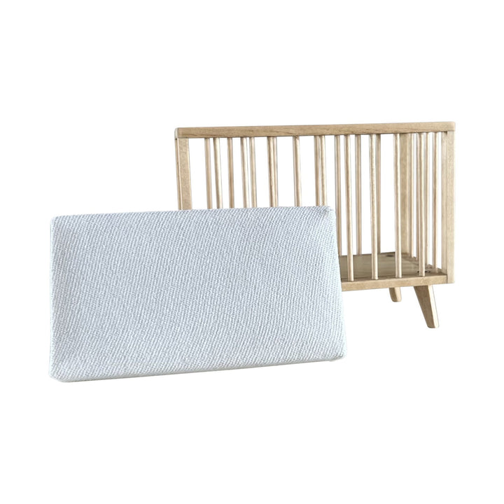 Nursery Crib + Mattress | Natural Wood