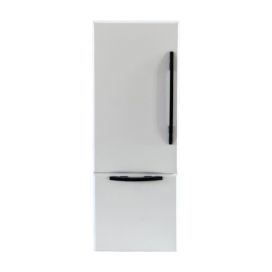 Refrigerator | White with Black Hardware