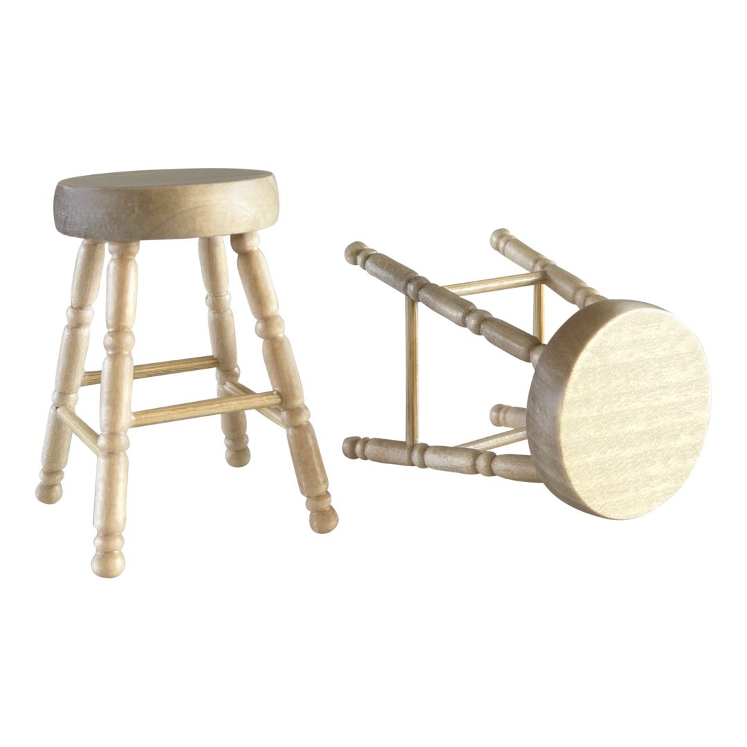 Classic Barstool | Natural Wood