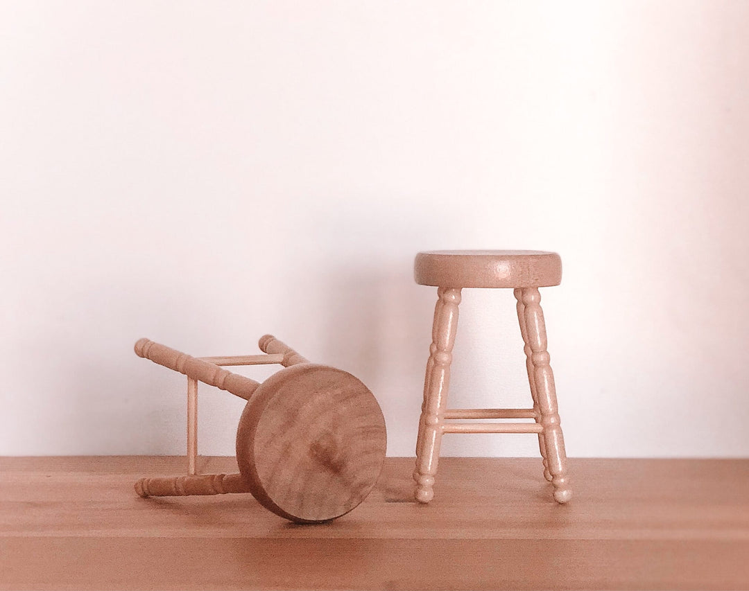 *FLAWED* Classic Barstool | Natural Wood