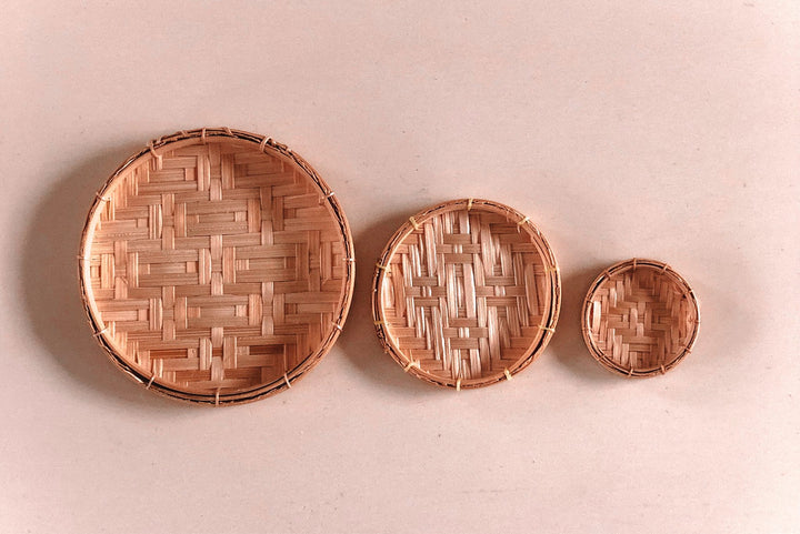 Bamboo Basket Trays | Three Sizes