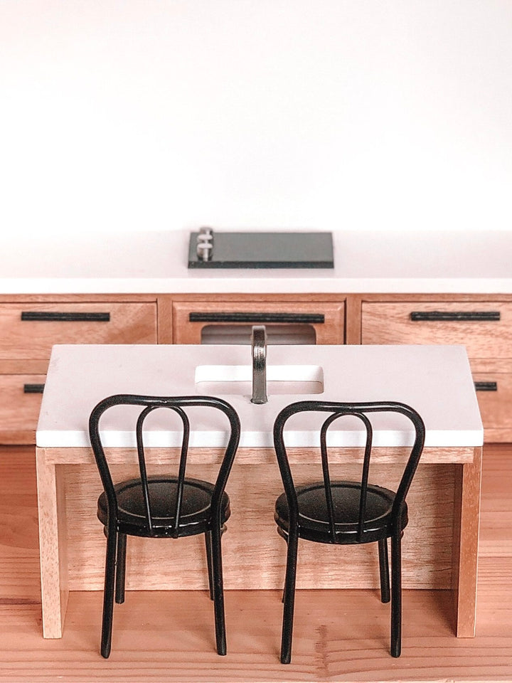 Metal Bistro Chair Set | Black