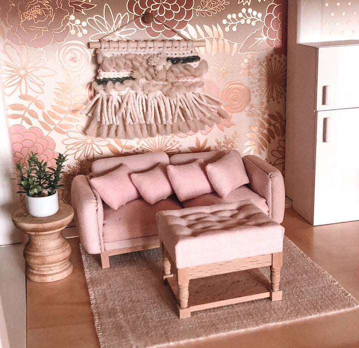 Pretty in Pink Double Sofa
