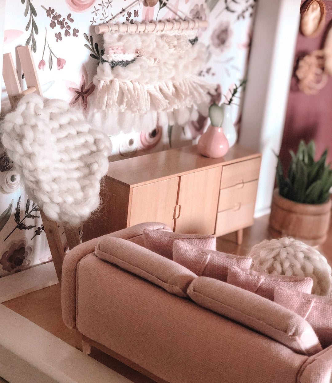 Pretty in Pink Double Sofa