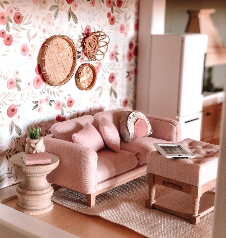 Pretty in Pink Double Sofa