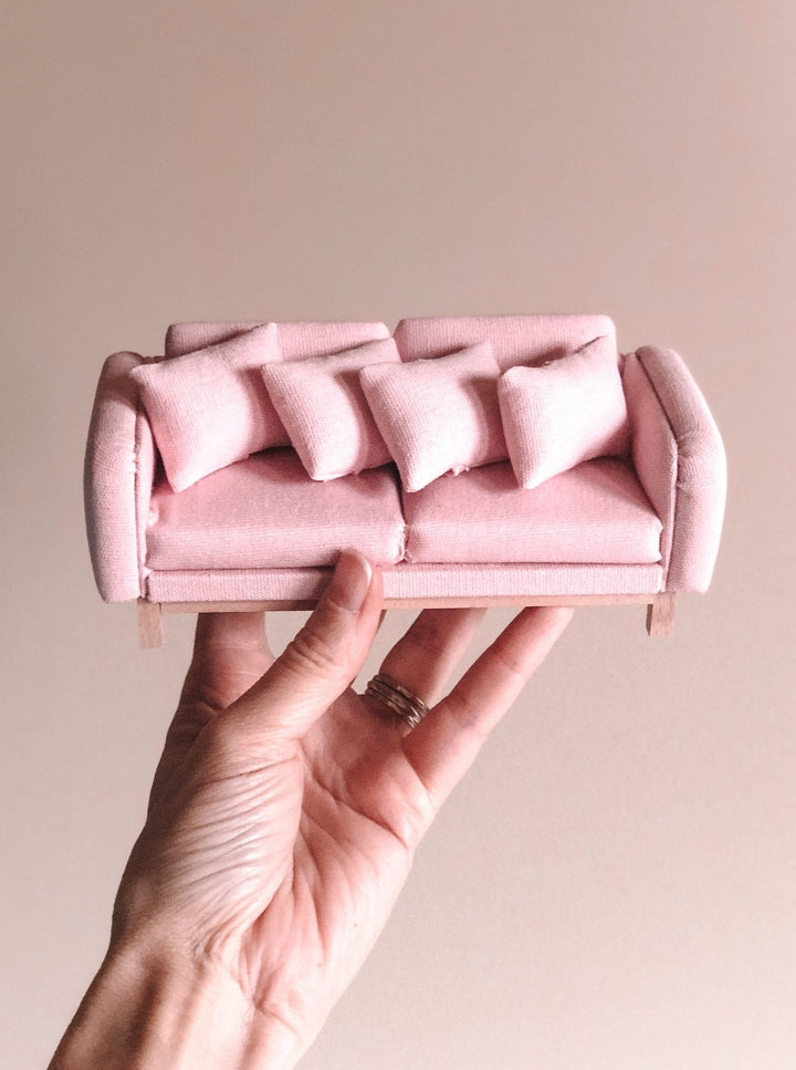 Pretty in Pink Double Sofa