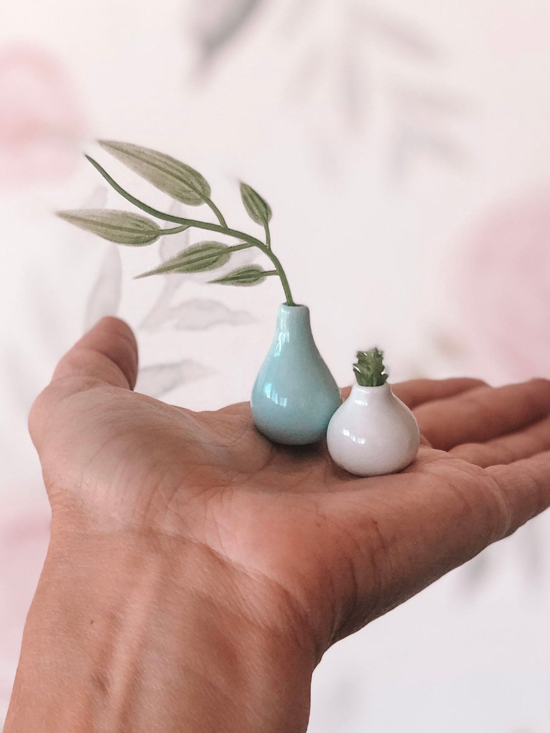 Vase Set | White + Blue