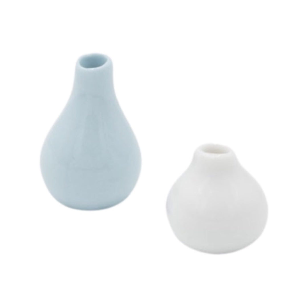 Vase Set | White + Blue