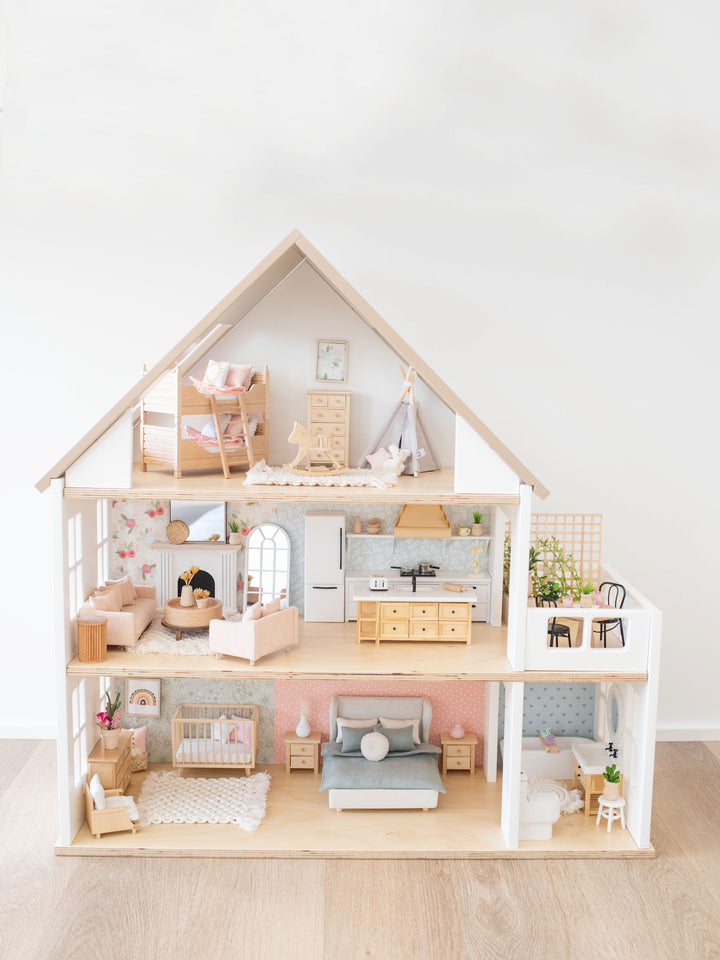 Oak Street Dollhouse | Furnished