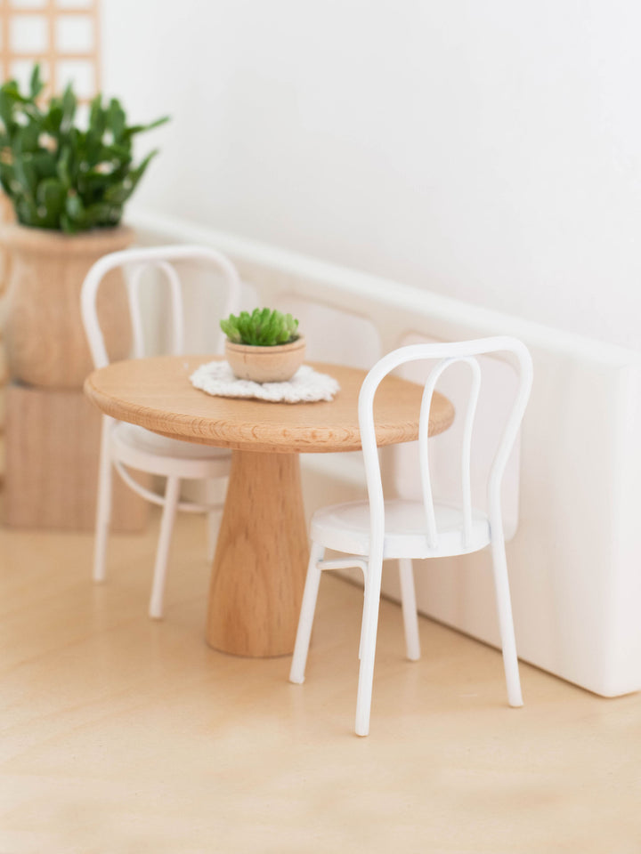 *FLAWED* Metal Bistro Chair Set | White