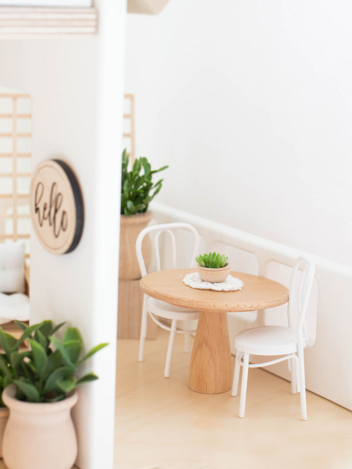 *FLAWED* Metal Bistro Chair Set | White