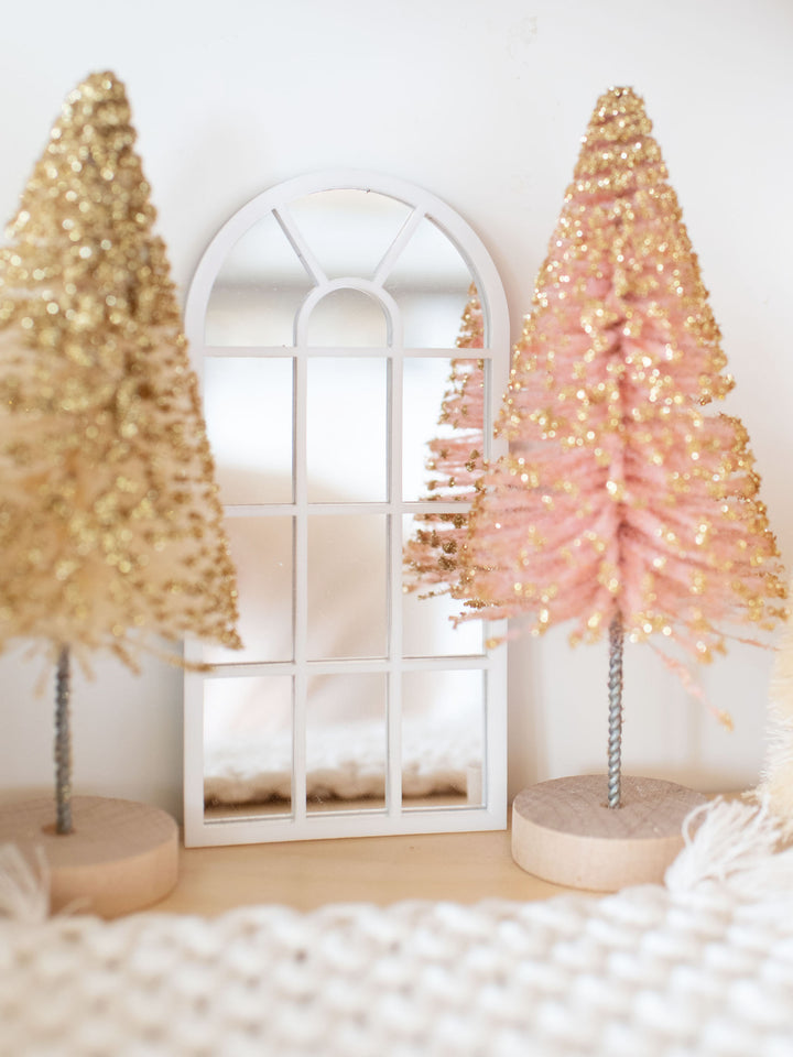Glitter Bottle Brush Trees | 4 Colors