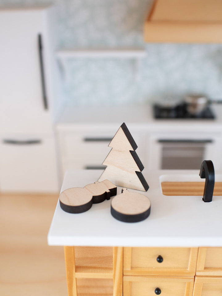 Holiday Cutting & Charcuterie Boards | Natural Wood | Set of 3