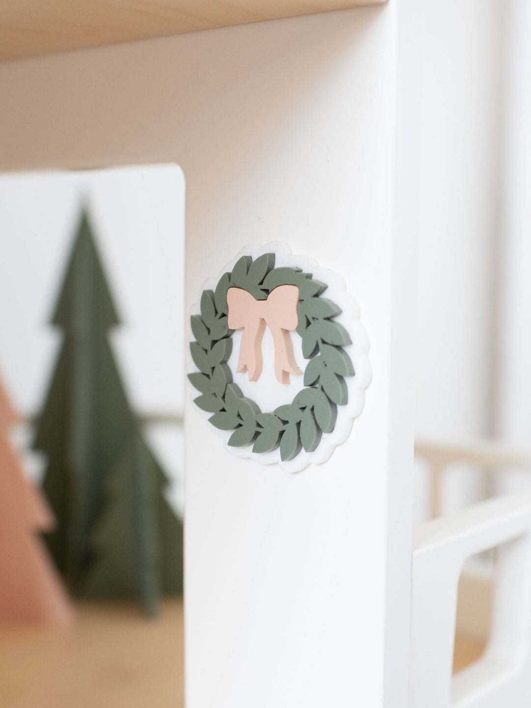 Acrylic Christmas Holiday Wreath | Fern & Blush