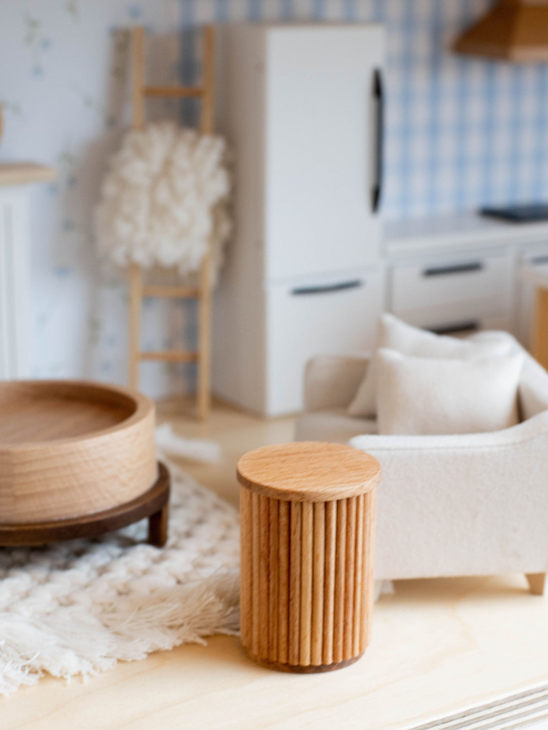 Fluted End Table