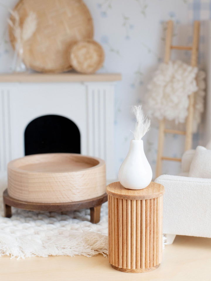 Fluted End Table