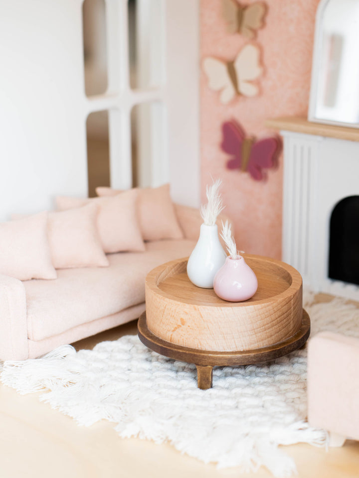 Salerno Round Wood Two-Tone Coffee Table