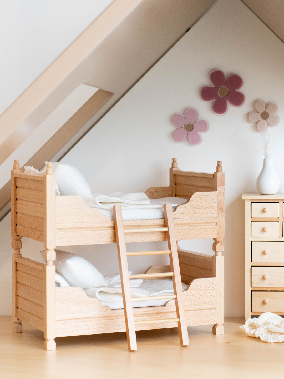 Edin Convertible Twin Bunk Beds | Natural Wood