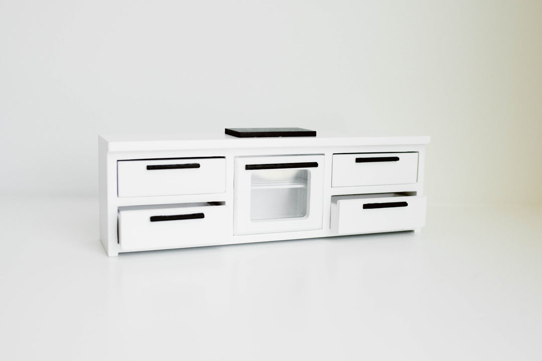 Modern Straight Kitchen Base Cabinets + Cooktop + Oven | White