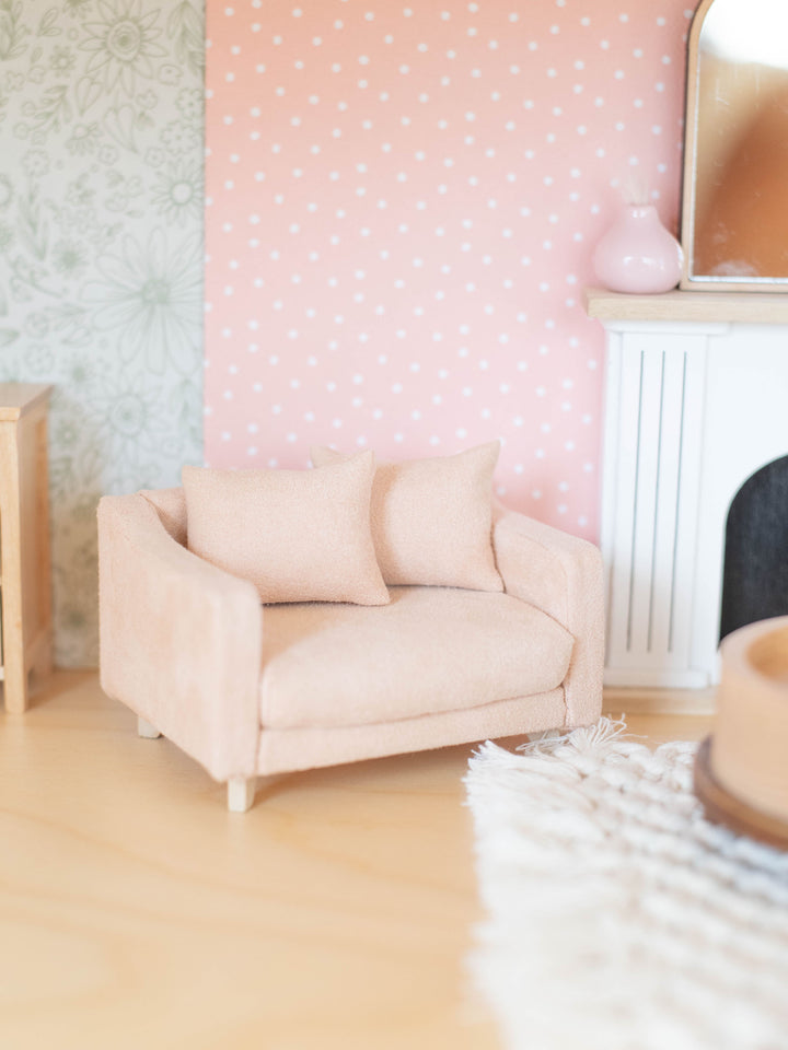 PREORDER Adelaide Scoop Arm Accent Chair | Barely Blush